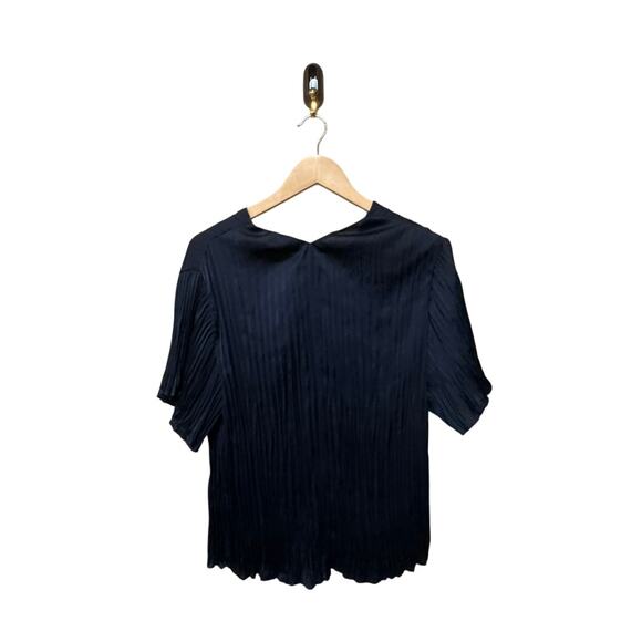 Vince Flutter Sleeve Crushed Satin Top Size Small - Picture 6 of 6